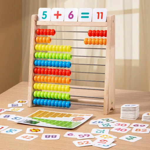 Children's wooden abacus